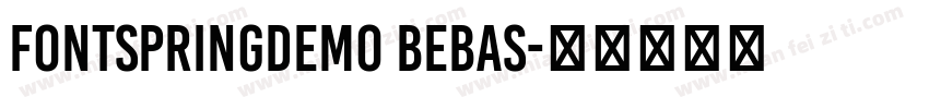 FONTSPRINGDEMO Bebas字体转换